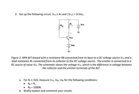 Solved 3 Set Up The Following Circuit Vcc 2 4v And Vcc 0