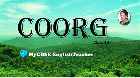 Glimpses Of India L Coorg L Explanation L Class Youtube