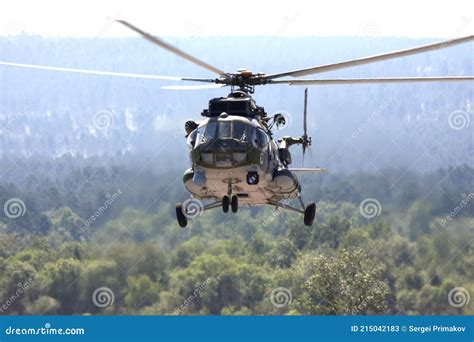 Multipurpose Helicopter Maneuvers In The Sky Editorial Stock Photo