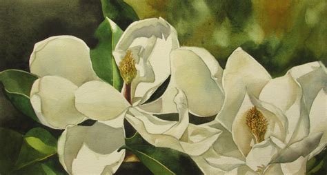 Magnolia Flower Painting | Best Flower Site