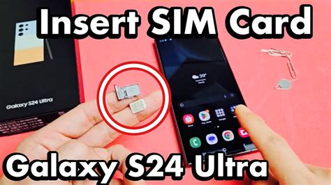 How To Insert Sim Card For Galaxy S Ultra Youtube