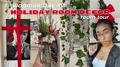 Vlogmas Day 7 Decorate My Room With Me For The Holidays DIY Decor