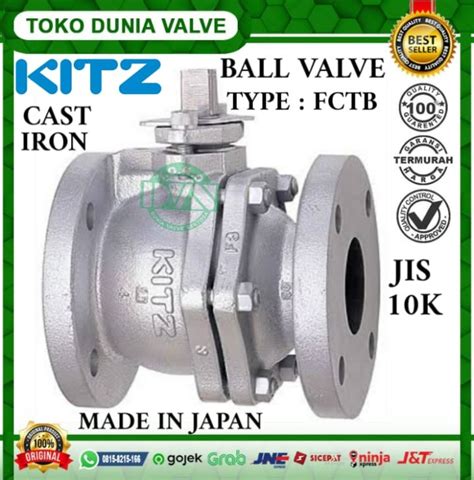 Jual Ball Valve Kitz Dn Inch Fctb Jis K Cast Iron Harga Promo