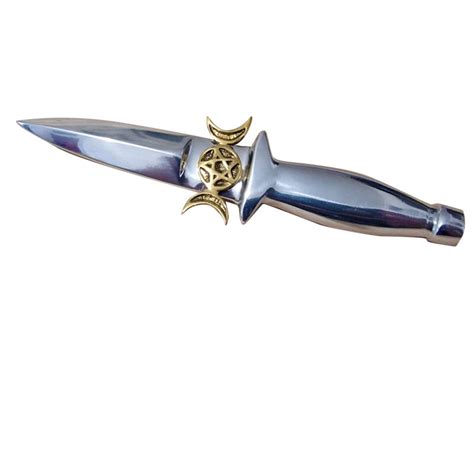 ATHAME Triple Lune Avec Pentagramme Kurious Apprentice