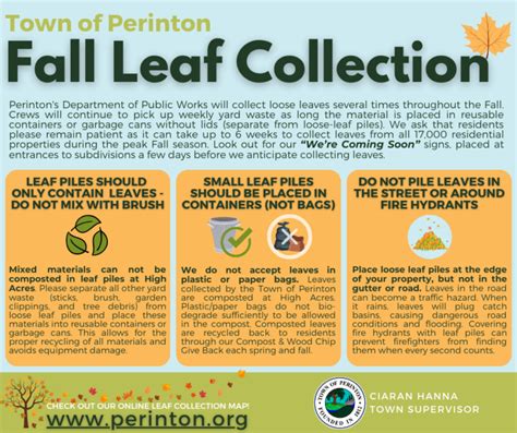 Bulk Leaf Collection Program Fallspring Town Of Perinton