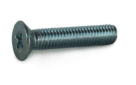 M6x25 Pozi Countersunk Machine Screw BZP