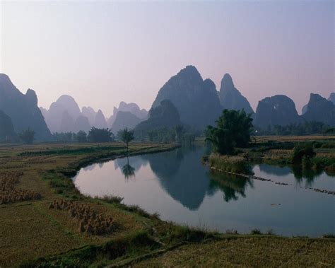 The Karst Hills, Guangxi Province, China [1280x1024] : r/EarthPorn