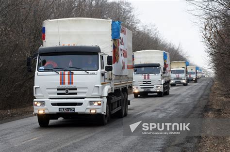 Russias 16th Humanitarian Aid Convoy Arrives In Donetsk Sputnik