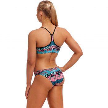 Funkita Swim Crop Eco Bikini Top Dames Wild Things BIKE24