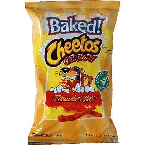 Cheetos Baked Cheese Flavored Snacks Flamin Hot Shop Quality Foods