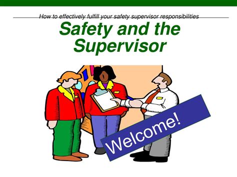 Ppt Safety And The Supervisor Powerpoint Presentation Free Download