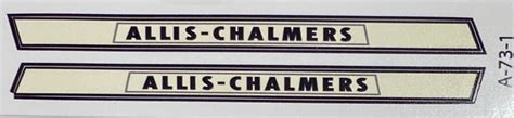 Decal Allis Chalmers D Series Iii Or Iv Sheet Da