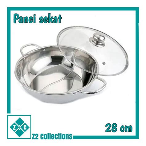 Jual Panci Shabu In Steamboat Sekat Suki Pan Hot Pot Cm Panci