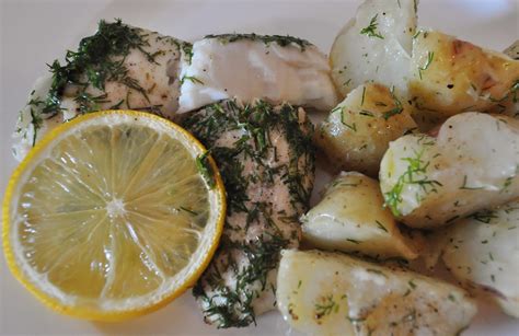 My Tiny Oven Baked Lemon Dill Halibut