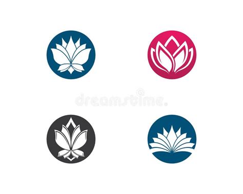 Lotus Symbol Vector Icon Stock Vector Illustration Of Sharp