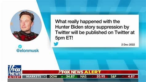 Elon Musk To Release Details On Twitters Suppression Of Hunter Biden