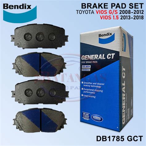 FRONT BRAKE PAD Toyota Vios G S 2008 2012 Vios 1 5 G 2013 2018 4PCS