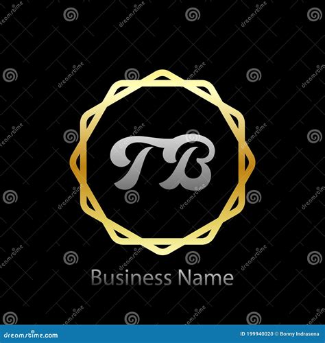 Logo Tb Business Letter Logo Design With Simple Style Stock Vector