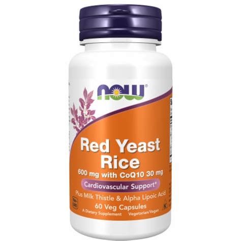 NOW Red Yeast Rice With CoQ10 Veg Capsules 60 Ct QFC