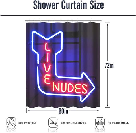 Buy Funny ‘live Nudes Shower Curtain 30 00