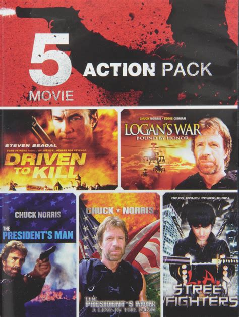 Buy 5 Movie Action Pack V 5 Driven To Kill Logan S War Bound By