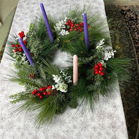 Advent Wreath Advent Candle Wreath Christian Christmas - Etsy