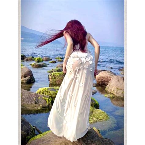 ĐỢI NGÀY Đầm voan đính hoa xuyên thấu Bikini đi biển sexy Shopee Việt Nam