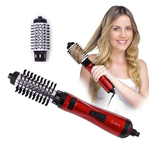 Multifunctional 2 In 1 Electric Hair Curler Rotating Hot Hair Brush Curler Roller Rotate Styler ...