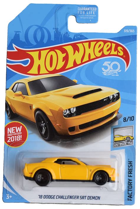 Amazon Hot Wheels 18 Dodge Challenger SRT Demon Factory Fresh 8