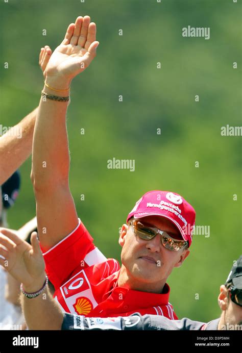 Ferrari Driver Michael Schumacher Waves Hi Res Stock Photography And