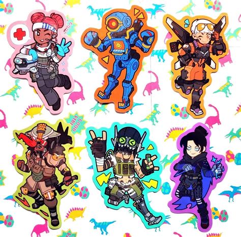 Apex Legends Stickers | Etsy | Cartoon character design, Anime pixel ...