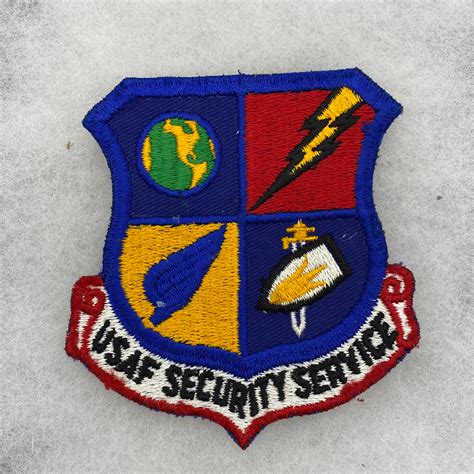 USAF Security Service Patch Twill 4 Inch – Fitzkee Militaria Collectibles