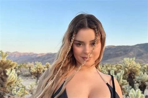 Demi Rose Strips Naked With Nothing But Leaves Covering Her Modesty For