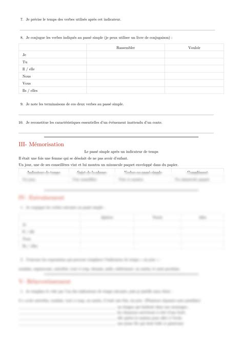 SOLUTION Langue 2 2 Utiliser Un Indicateur De Temps Suivi D Un Passe