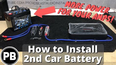 Adding Extra Battery For Car Audio