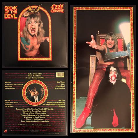 上品な OZZY OSBOURNE SPEAK OF THE DEVIL fawe org