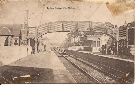 Letham Grange Railway Station This Postcard Of Letham Gran Flickr