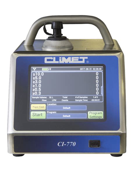 Climet Ci X Nextgen Series Portable Particle Counters Dai Scientific