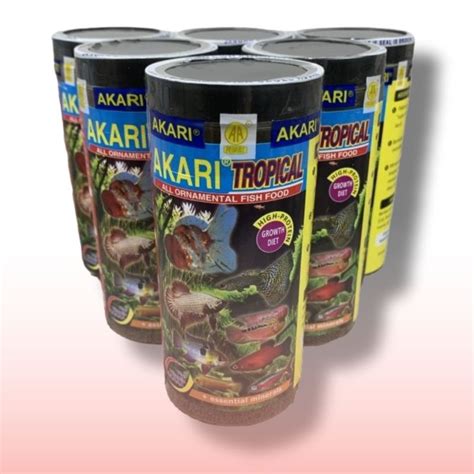 Jual Makanan Ikan Cupang AKARI TROPICAL 100GR Untuk Ikan Hias Glow Fish