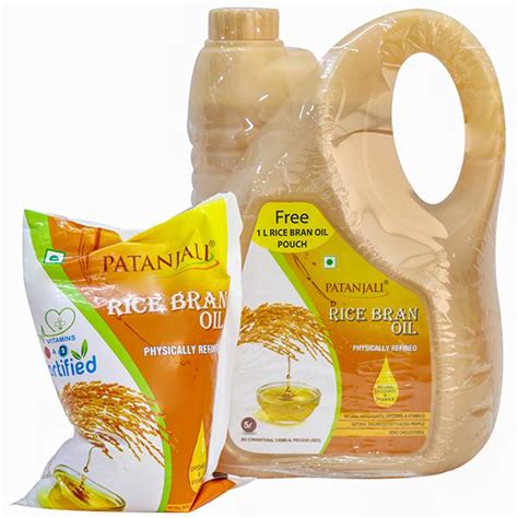 Buy Patanjali Rice Bran Oil Bottle Free Rice Bran Oil Refill 1 L 5 L