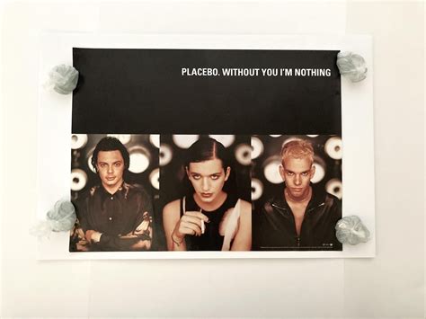 Placebo Band Poster Vintage 1998 Without You Im Nothing Etsy Band