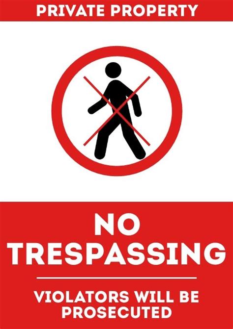 No Trespassing Laminated Signages A4 Size Makapal Lazada Ph