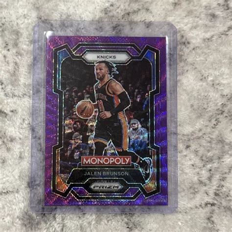 Monopoly Panini Prizm Jalen Brunson Violet New York Knicks