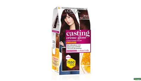 Buy L Oreal Paris Casting Creme Gloss Hair Color 360 Black Cherry 87 5 G 72 Ml Online At