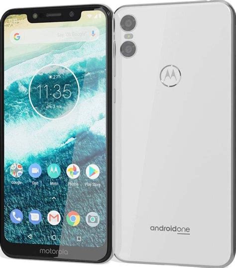 Motorola One Dual SIM Mobile Phone 4GB RAM 64GB 4G LTE White