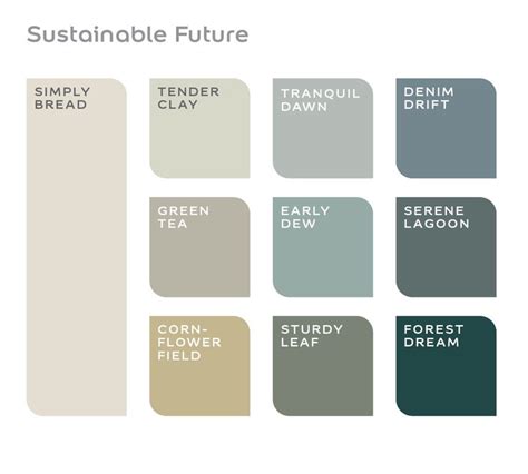 Flexa Creations Kleurpalet Sustainable Future FLEXA Paint Colors