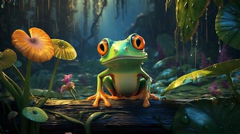 premium ai image  frog   frog