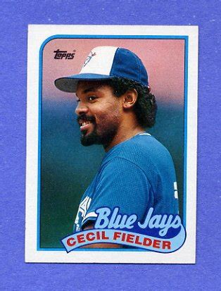 1989 Topps Baseball 541 Cecil Fielder Toronto Blue Jays