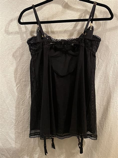 Victorias Secret Black Very Sexy Nightie Lingerie Te… Gem