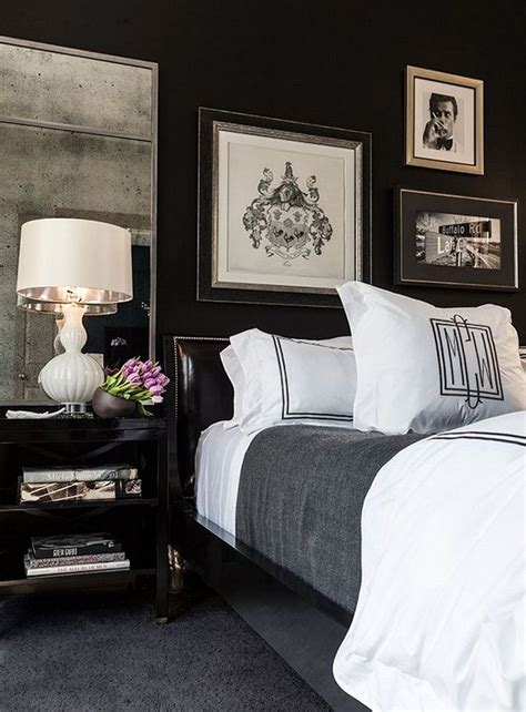 50 Gorgeous Dark Grey Bedrooms Decorating Design Ideas | White master